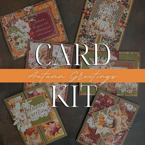 Graphic 45 - Card Kit - Autumn Greetings - Card Kit