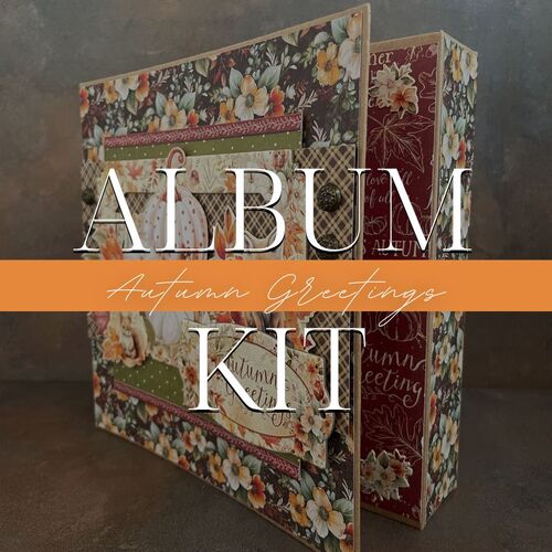 Graphic 45 - Album Kit - Autumn Greetings - Album Kit