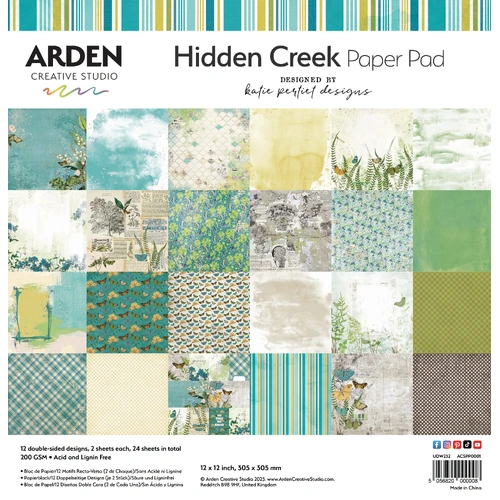 Arden Creative Studio - Hidden Creek - 12x12 Paper Pad