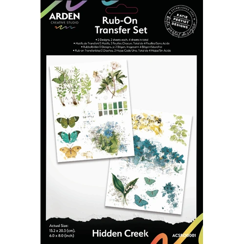 Arden Creative Studio - Hidden Creek - Rub-On Transfer Set