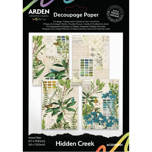 Arden Creative Studio - Hidden Creek - Decoupage Paper