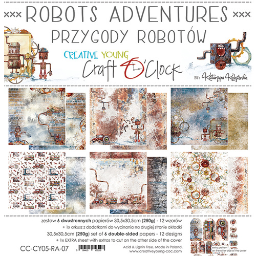 Craft O'Clock - Robot Adventure - 12x12 Collection Pack