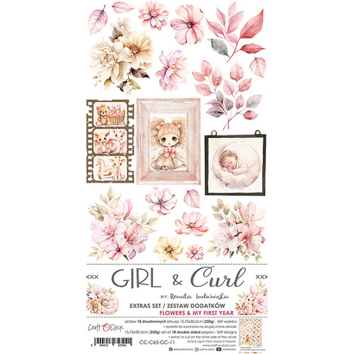 Craft O'Clock - Girl & Curl - Extras Set - Flowers