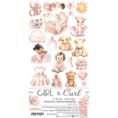 Craft O'Clock - Girl & Curl - Extras Set - Baby Girl