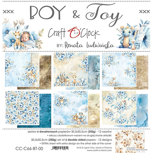 Craft O'Clock - Boy & Toy- 12x12 Collection Pack