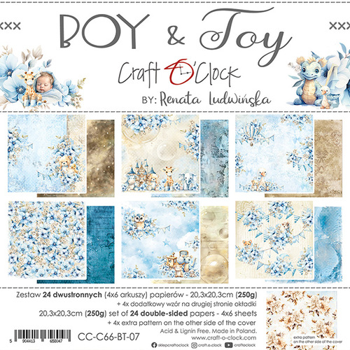 Craft O'Clock - Boy & Toy - 8x8 Collection Pack