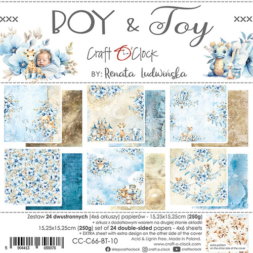 Craft O'Clock - Boy & Toy - 6x6 Collection Pack