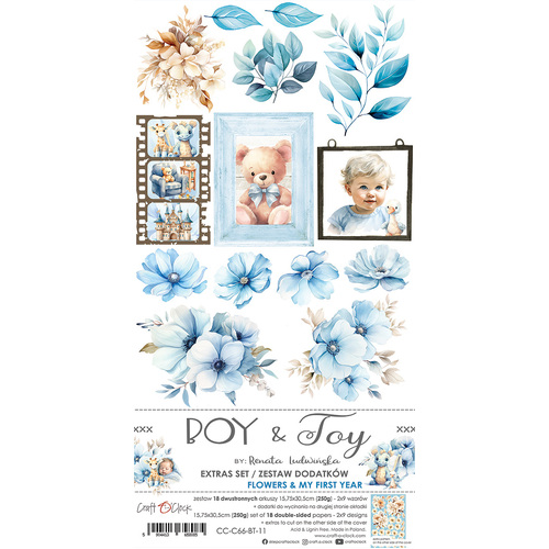 Craft O'Clock - Boy & Toy - Extras Set - Flowers