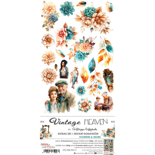 Craft O'Clock - Vintage Heaven - Extras Set - Flowers & More