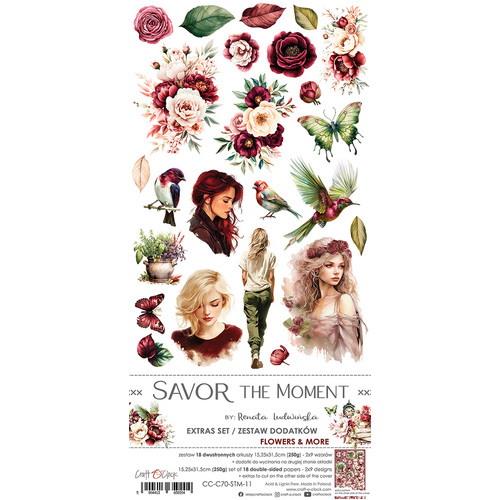 Craft O'Clock - Savor the Moment - Extras Set - Flowers & More