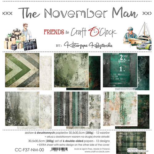 Craft O'Clock - The November Man - 12x12 Collection Pack