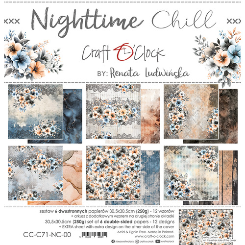 Craft O'Clock - Nighttime Chill - 12x12 Collection Pack