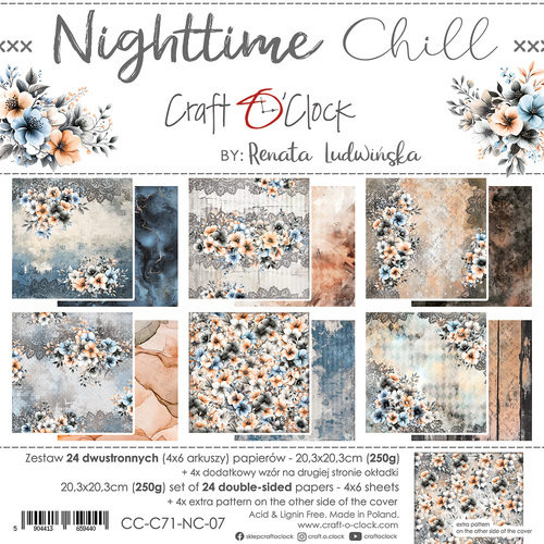 Craft O'Clock - Nighttime Chill - 8x8 Collection Pack