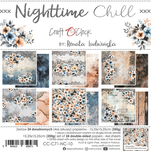 Craft O'Clock - Nighttime Chill - 6x6 Collection Pack