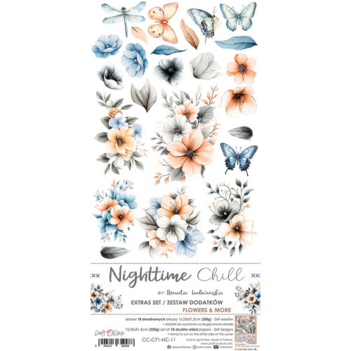 Craft O'Clock - Nighttime Chill - Extras Set - Flowers & More