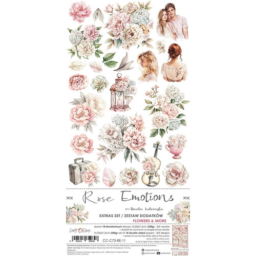 Craft O'Clock - Rose Emotions - Extras Set - Flowers & More