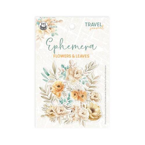 P13 - Travel Journal - Ephemera Flowers & Leaves