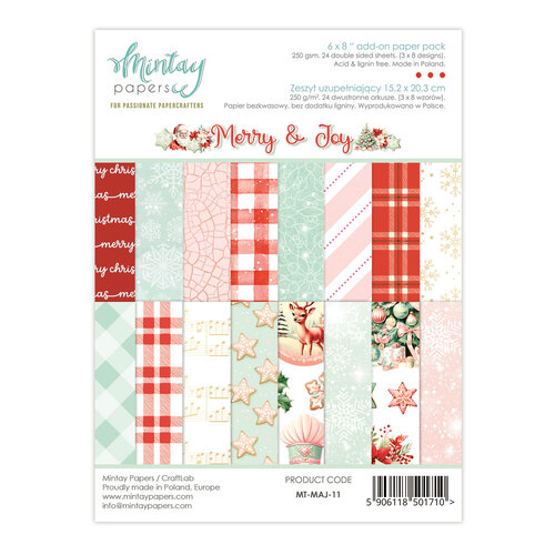 Mintay - Merry & Joy - 6x8 Add On Paper Pack