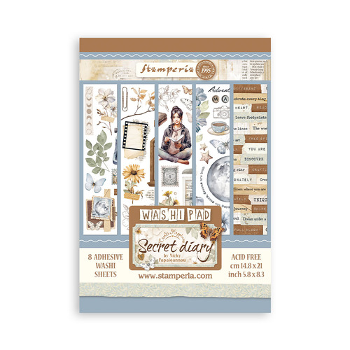 Stamperia - Secret Diary - A5 Washi Pad