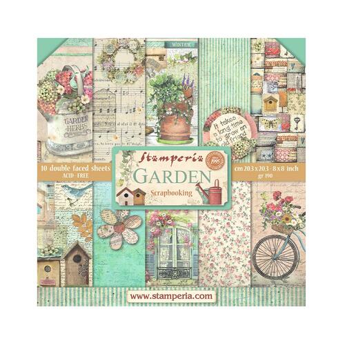 Stamperia - Garden - 8x8 Paper Pad
