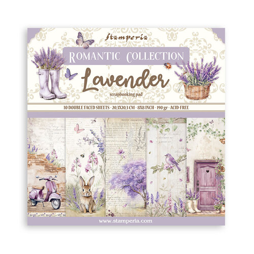 Stamperia - Lavender - 8x8 Paper Pad