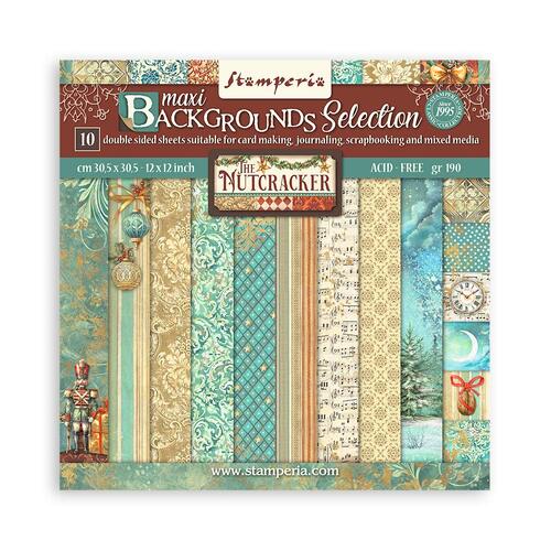 Stamperia - The Nutcracker Backgrounds - 12x12 Paper Pad