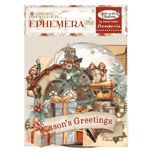 Stamperia - Gear Up For Christmas - Ephemera