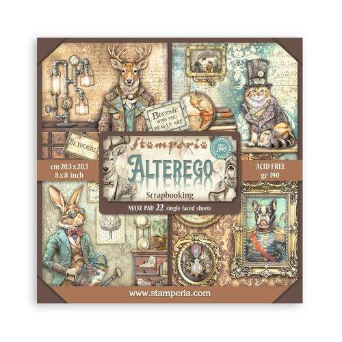 Stamperia - Alterego Maxi - 8x8 Paper Pad