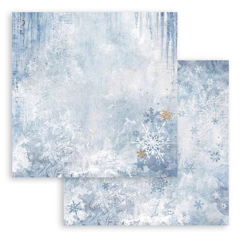 Stamperia - Dewdrops -Blue Snowflakes