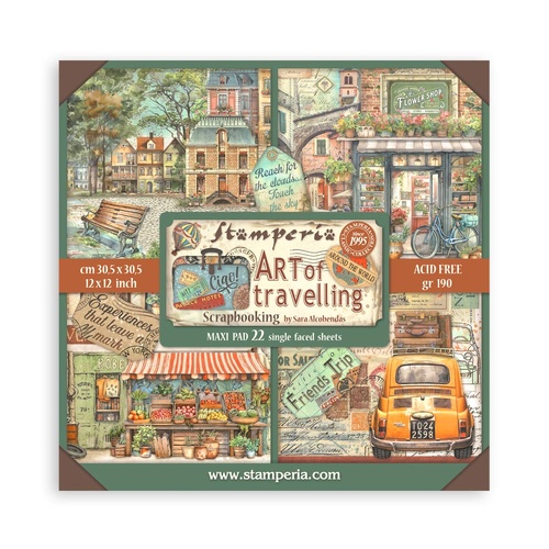 Stamperia - Art of Travelling Maxi - 12x12 Paper Pad