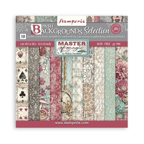 Stamperia - Master of Magic Backgrounds - 12x12 Paper Pad