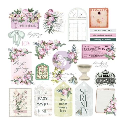 Prima - Serene Petals - Ephemera 50/Pkg