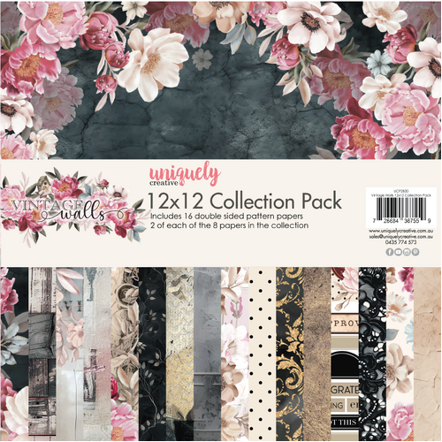 Uniquely Creative - Vintage Walls - 12x12 Collection Pack