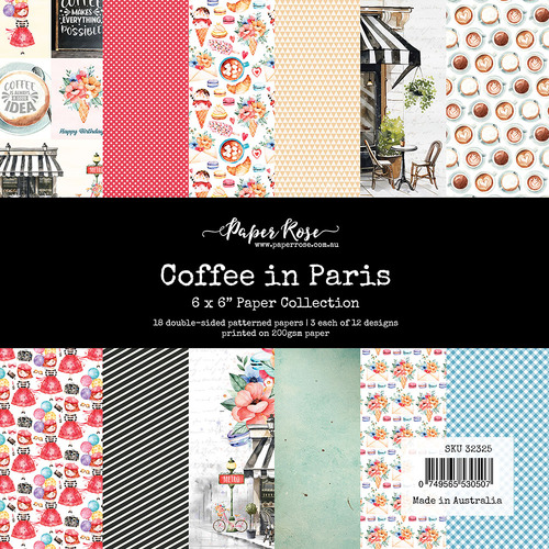 Paper Rose Studio - Coffee in Paris - 6x6 Paper Collection