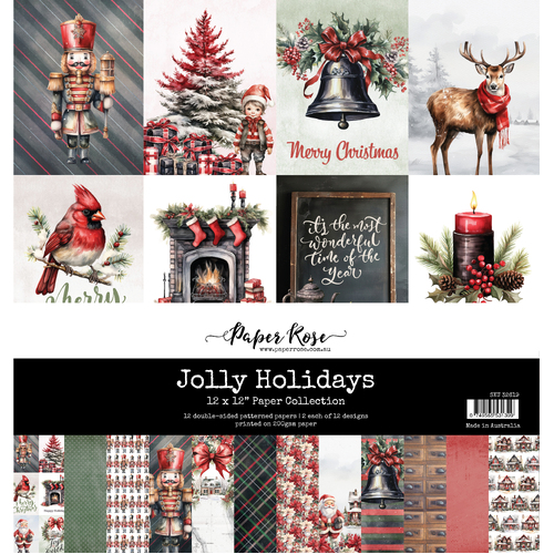 Paper Rose Studio - Jolly Holidays - 12x12 Paper Collection