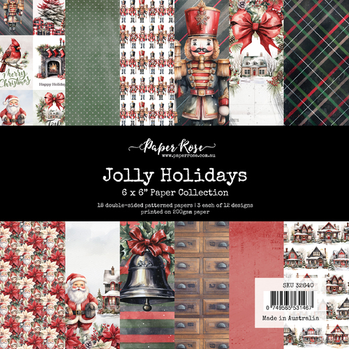 Paper Rose Studio - Jolly Holidays - 6x6 Paper Collection
