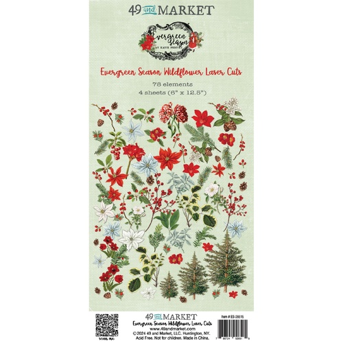 49 and Market - Evergreen Season Wildflower - Laser Cuts