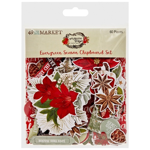 49 And Market - Evergreen Season – Chipboard Set