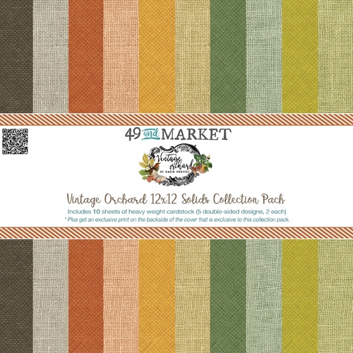 49 and Market - Vintage Orchard Solids - 12x12 Collection Pack