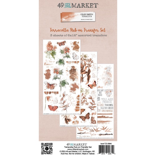 49 and Market - Color Swatch: Terracotta - Rub-Ons