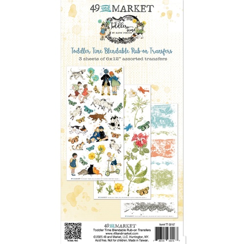 49 and Market - Toddler Time Blendable - Rub-On Transfers