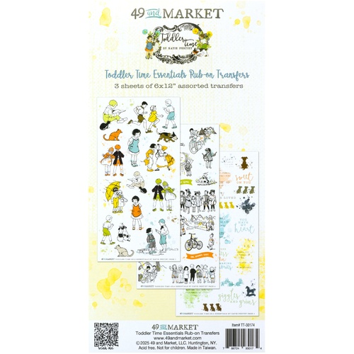 49 and Market - Toddler Time Essentials - Rub-On Transfers