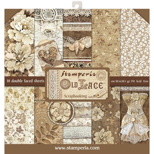 Stamperia - Old Lace - 12x12 Paper Pad