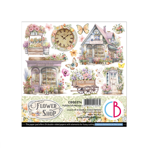 Ciao Bella - Flower Shop - 6x6 Fussy Cut Pad