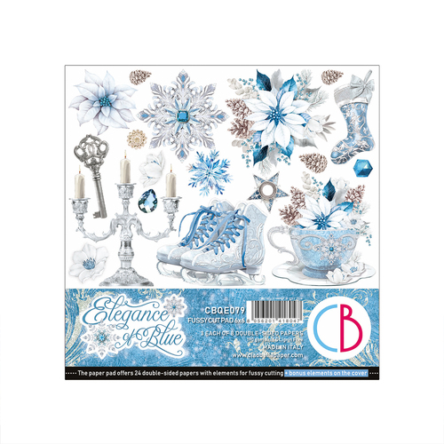 Ciao Bella - Elegance of Blue - 6x6 Fussy Cut Pad