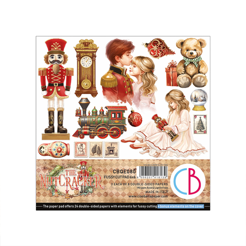 Ciao Bella - The Nutcracker - 6x6 Fussy Cut Pad