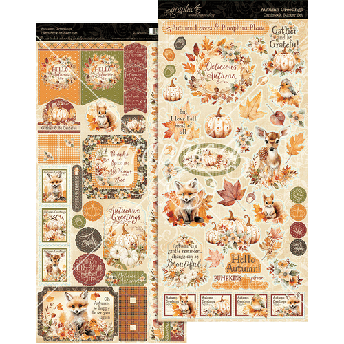 Graphic 45 - Autumn Greetings - Sticker Set