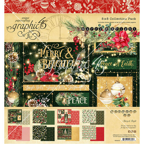 Graphic 45 - Merry & Bright - 8x8 Collection Pack