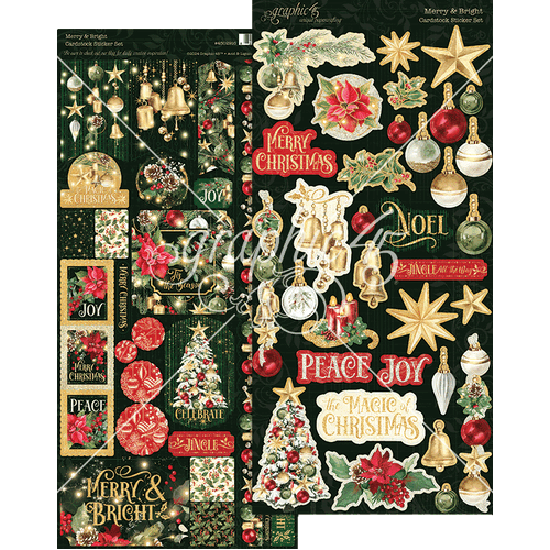 Graphic 45 - Merry & Bright - Sticker Set