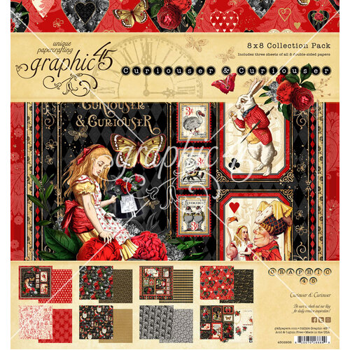 Graphic 45 - Curiouser & Curiouser - 8x8 Collection Pack